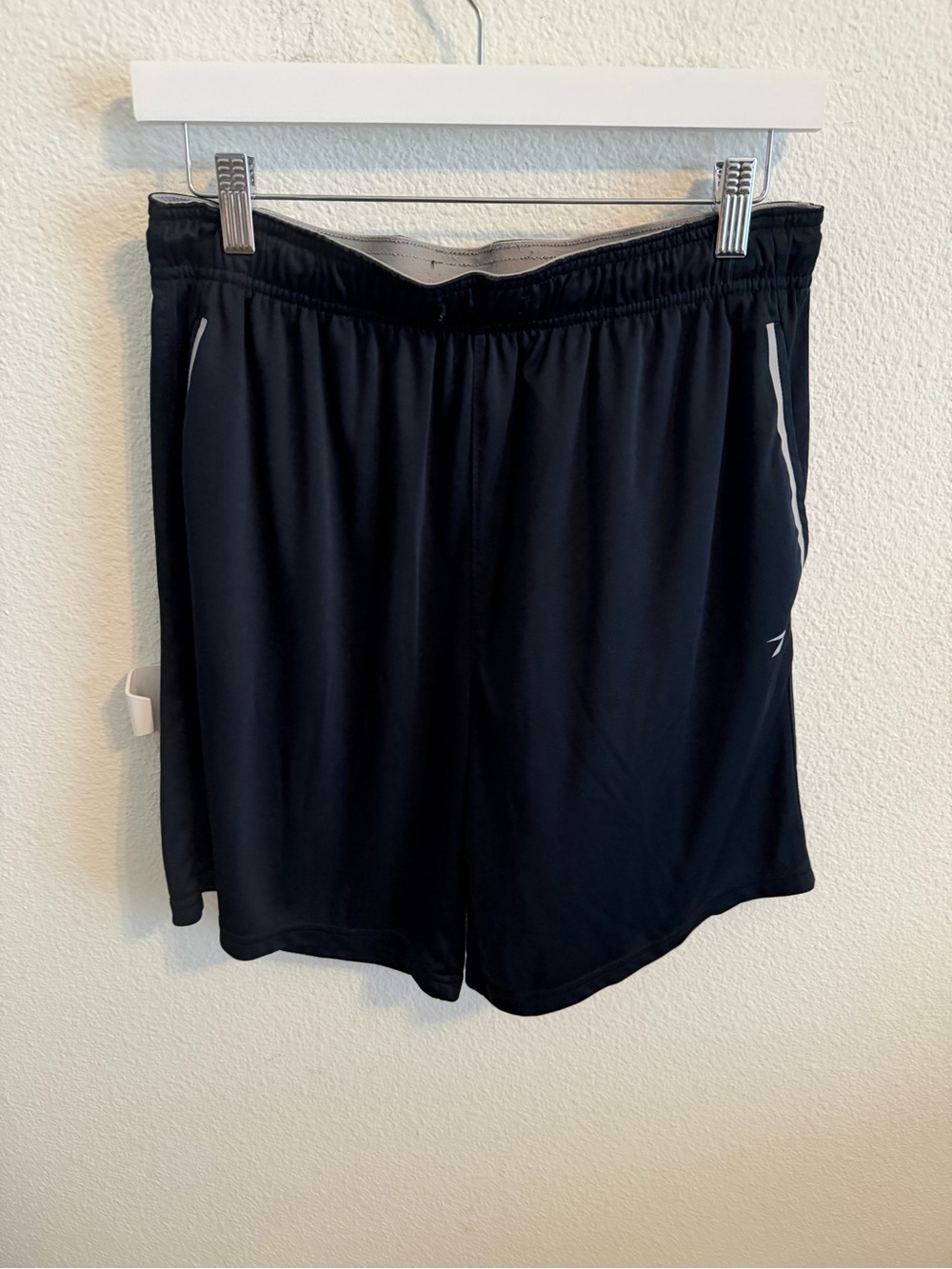 Reebok Black Athletic Training Shorts with White Trim